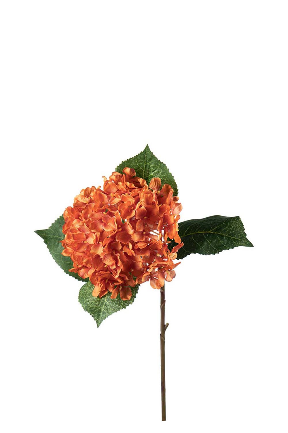 Konstgjord orange Hortensia 40cm