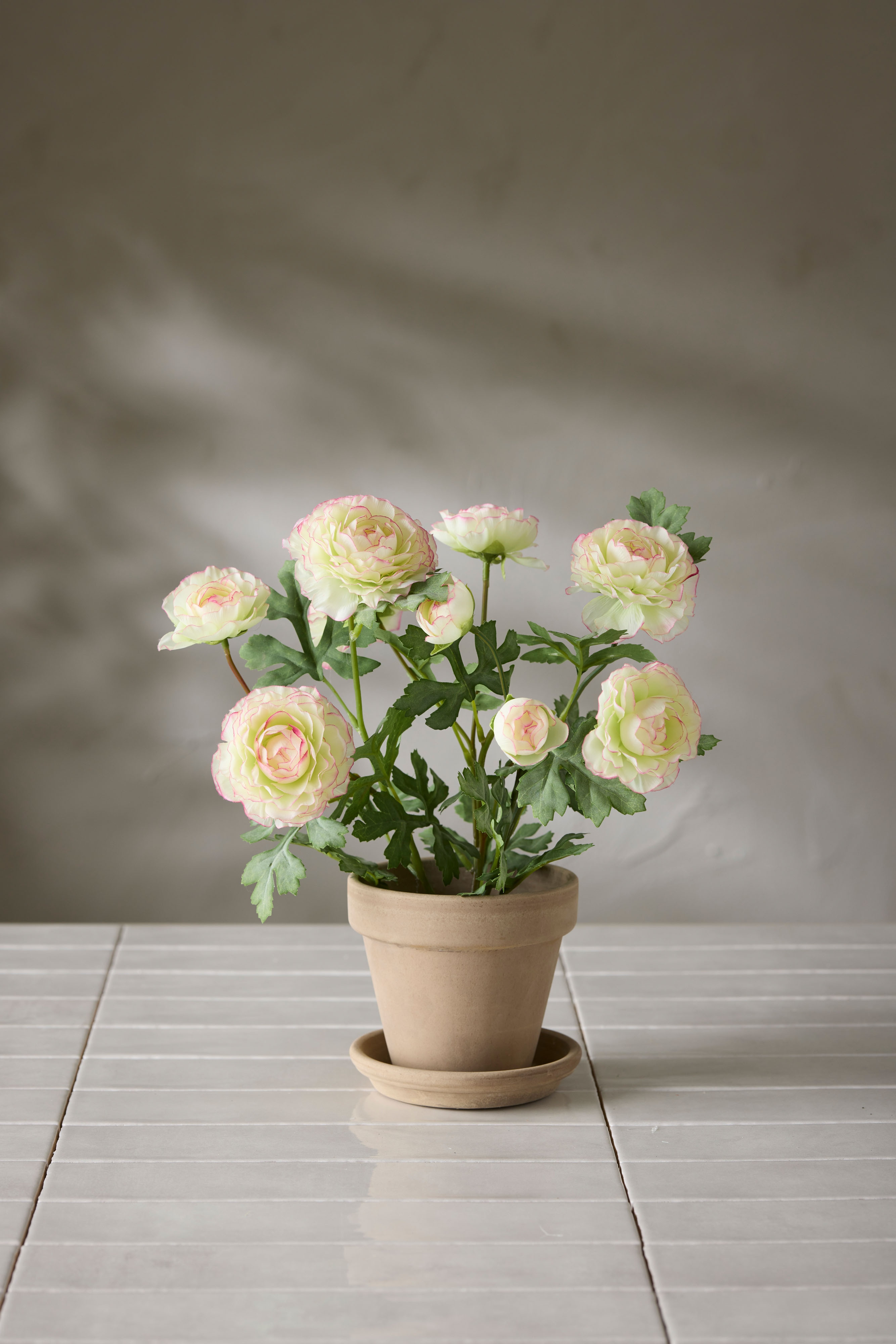 Konstgjord rosa Ranuncel 30cm