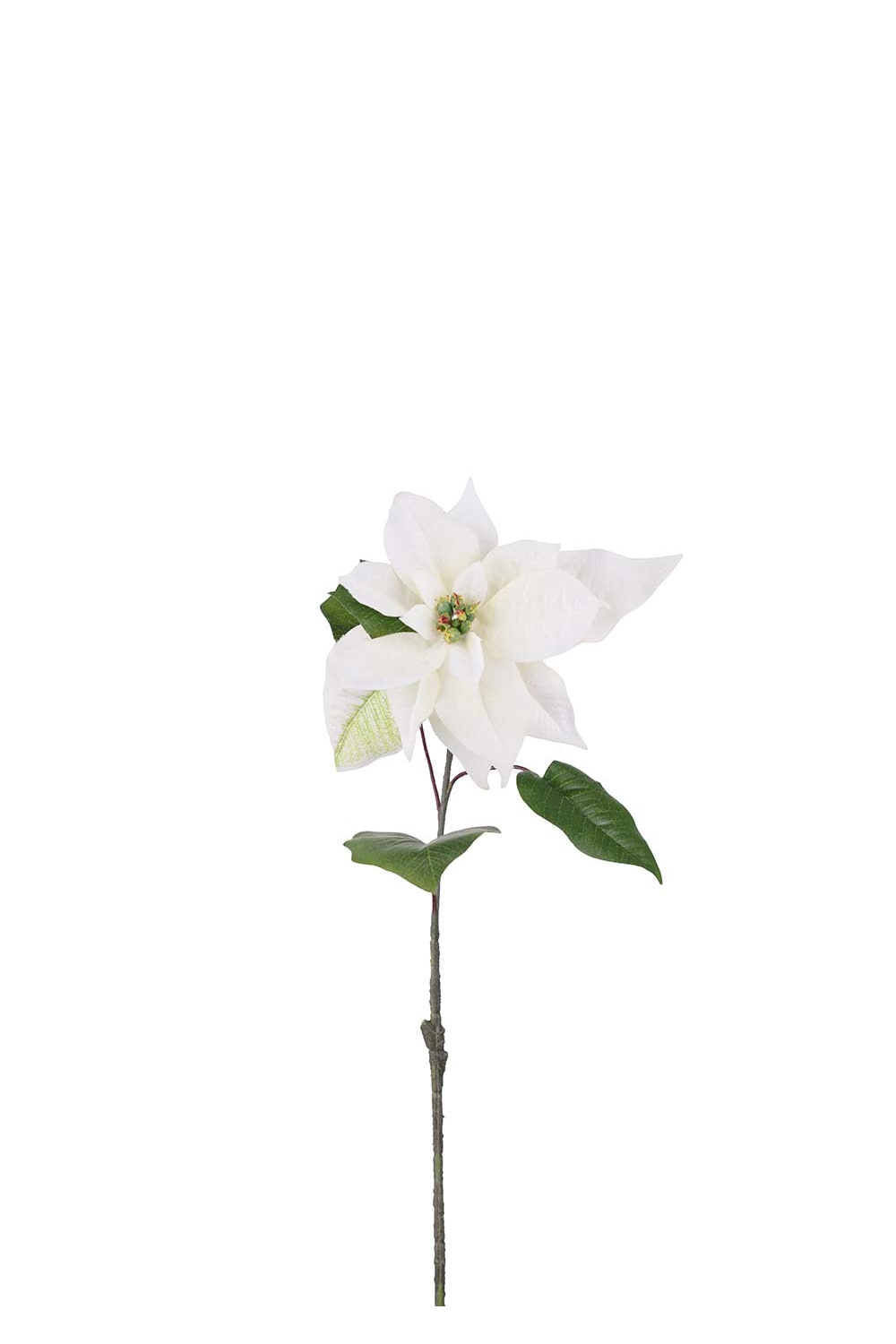 Vit konstgjord julstjärna, 50cm