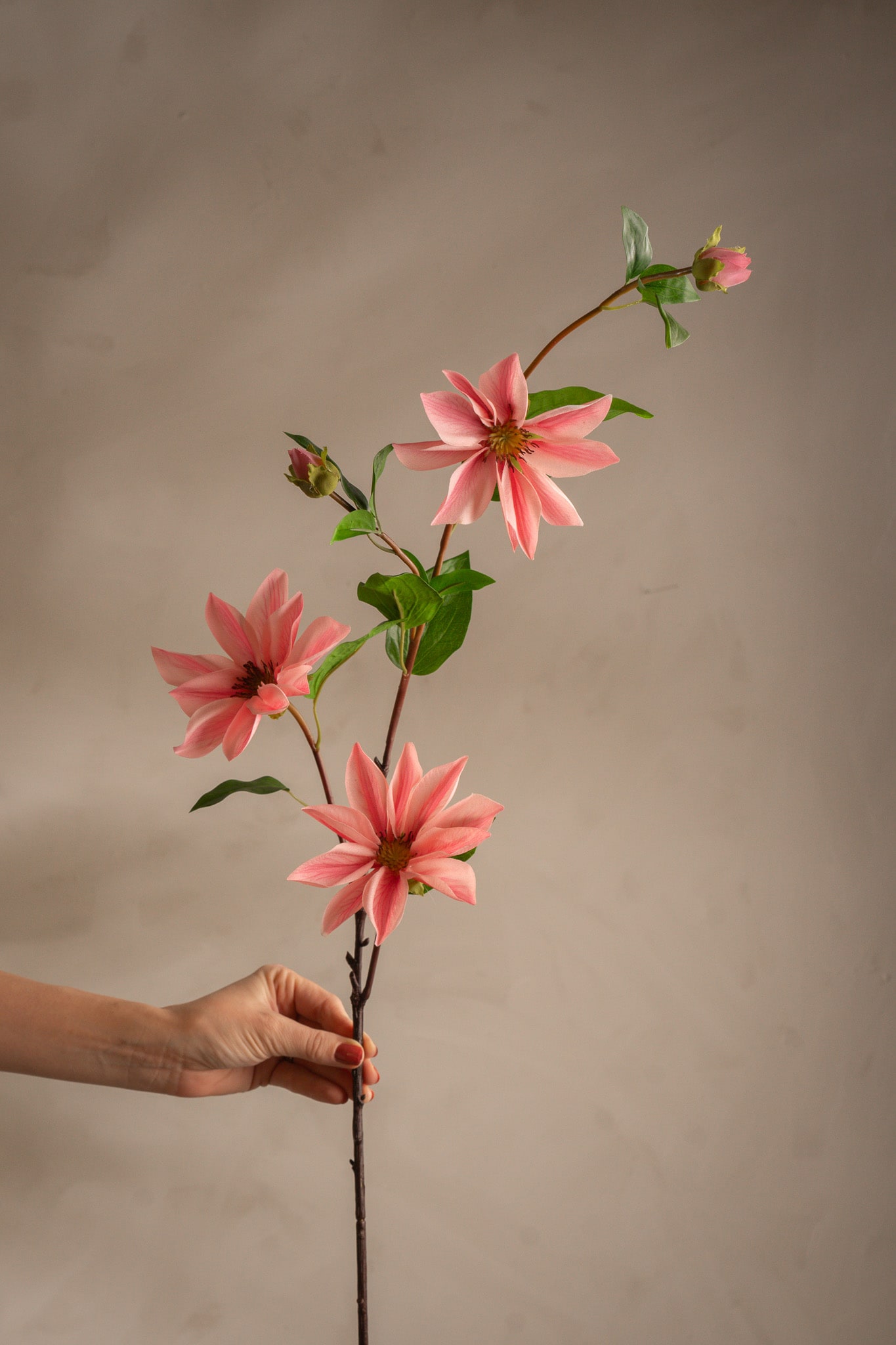 Konstgjord rosa Clematis 90cm