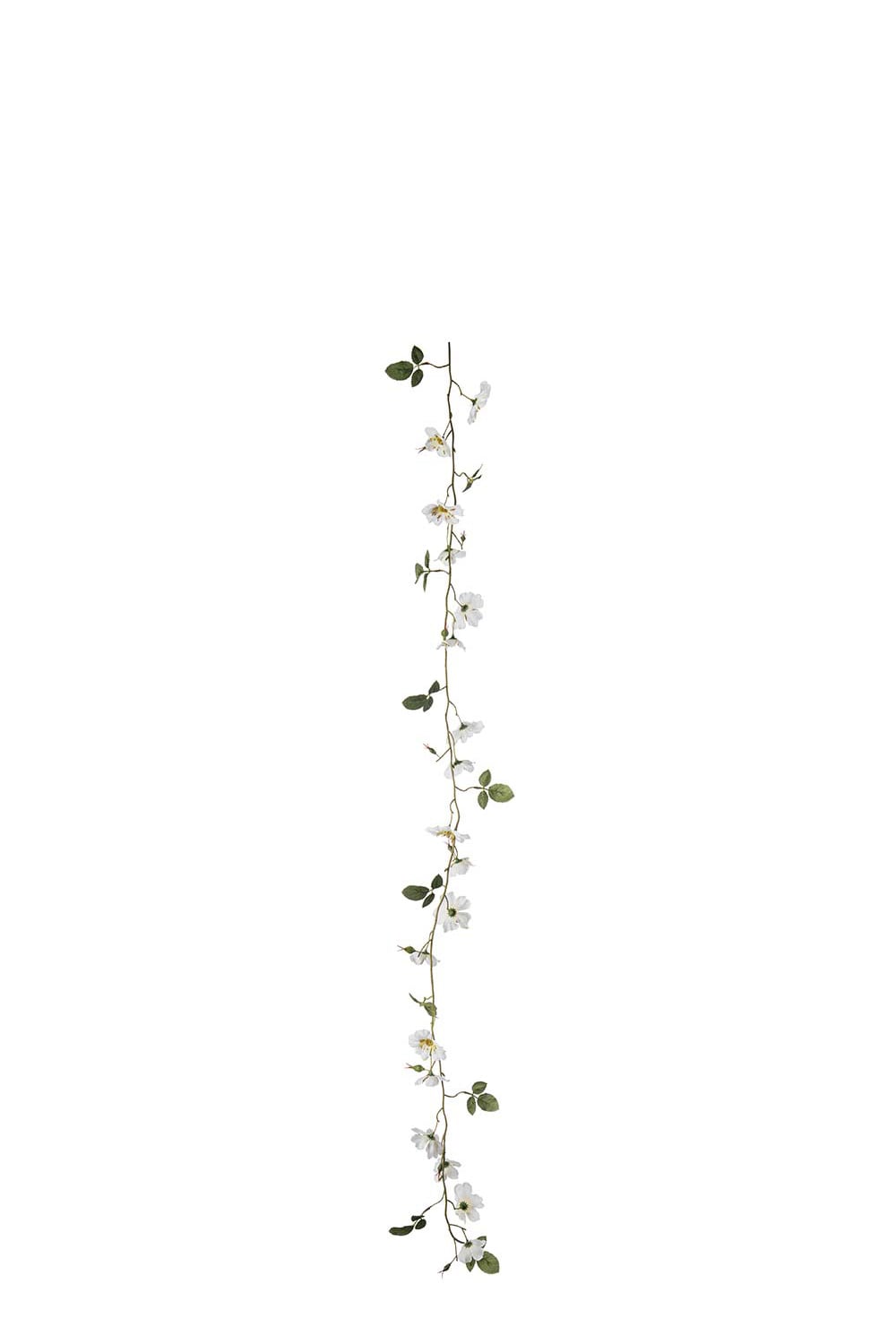 Konstgjord vit Japansk klätterros girlang 125cm