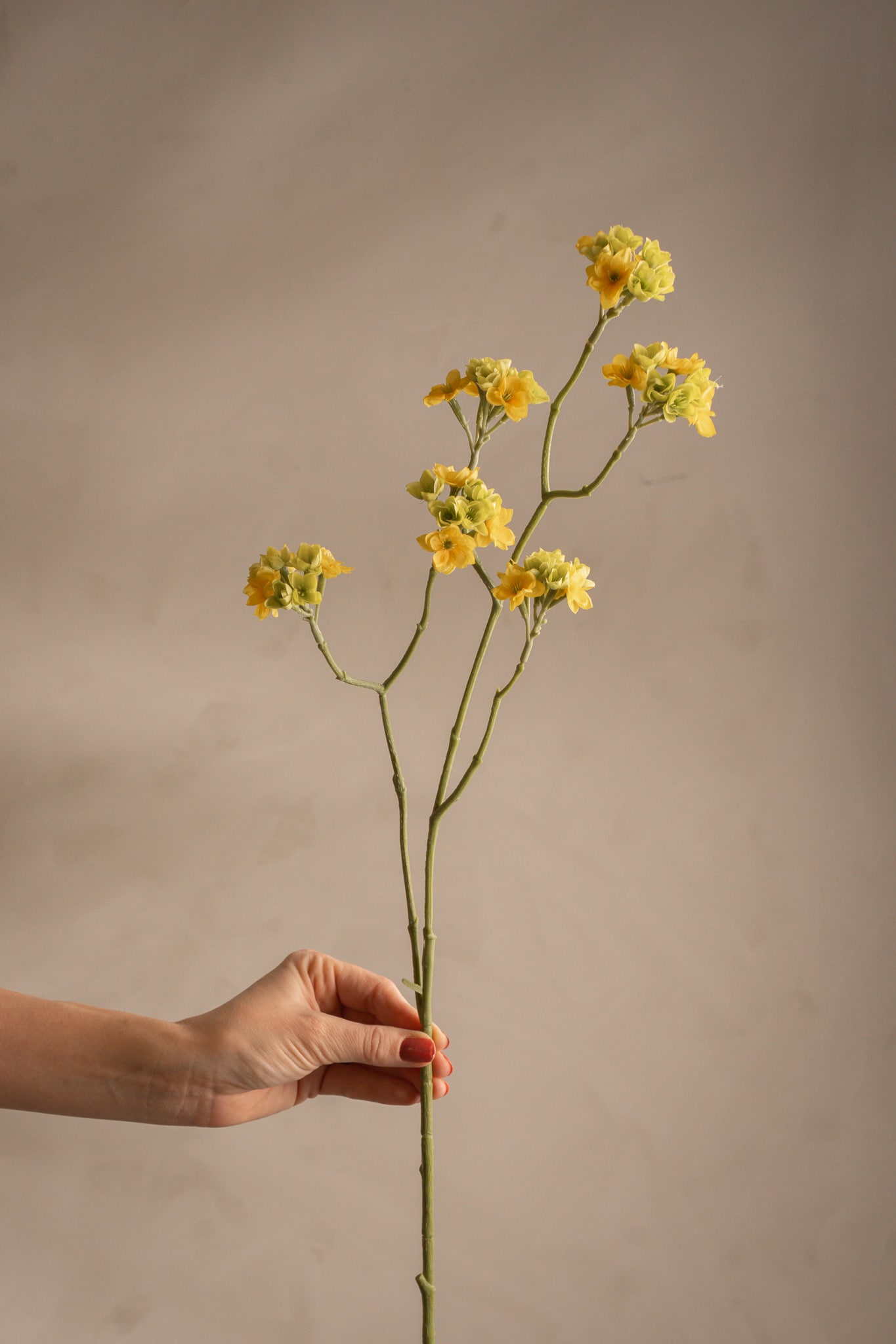 Konstgjord gul Blomkvist 80cm