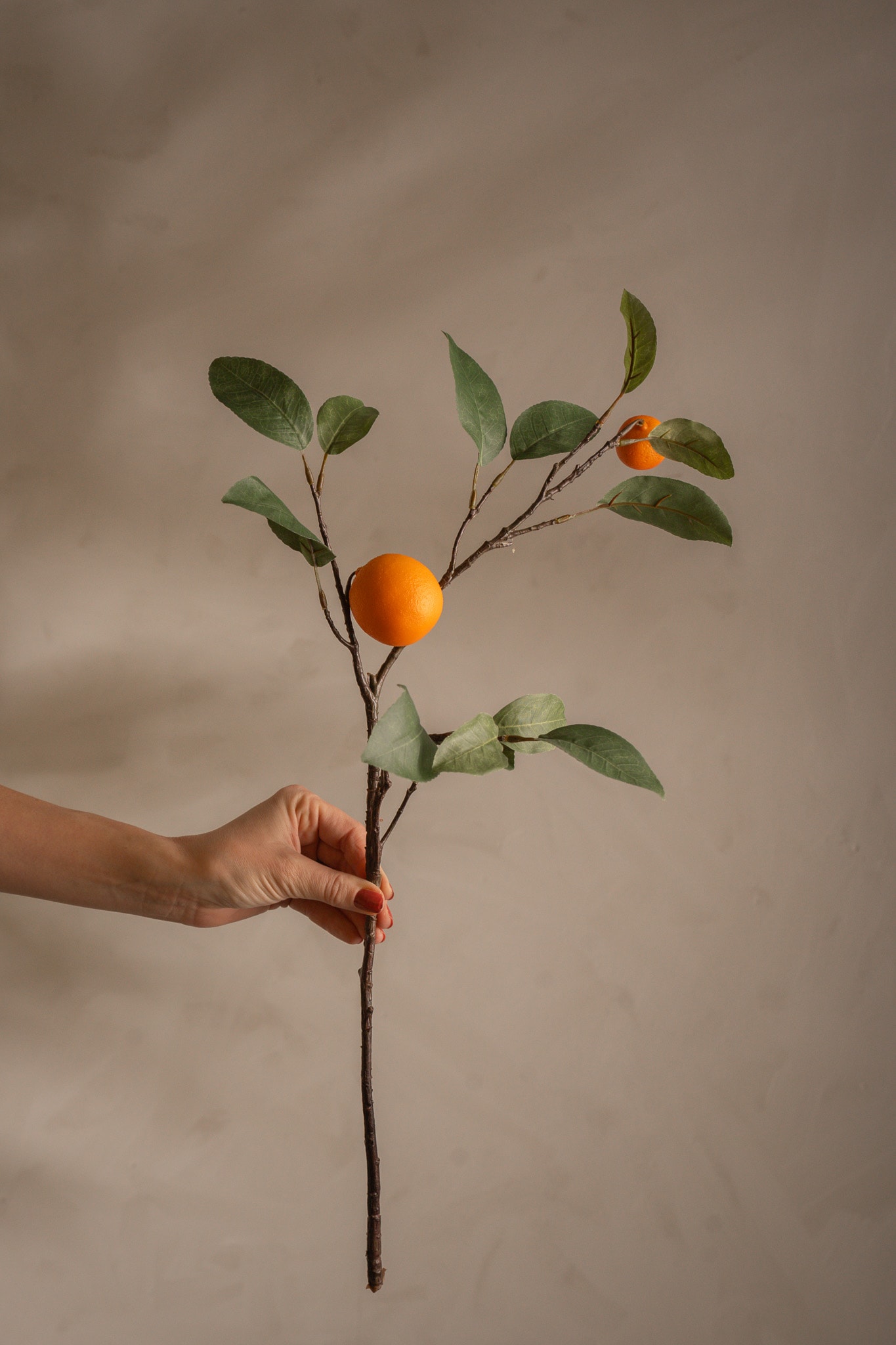 Konstgjord orange Apelsinkvist 60cm