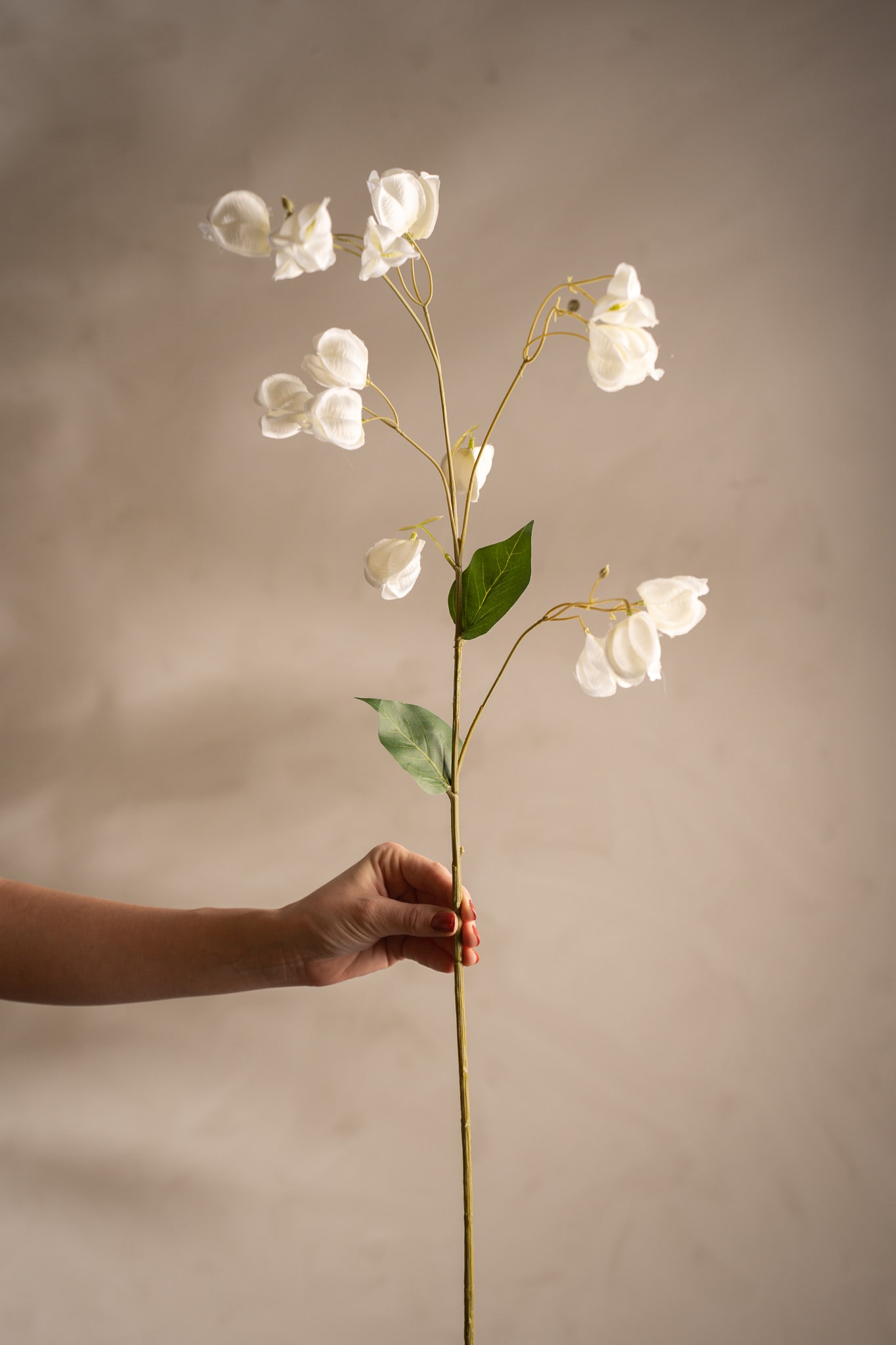 Konstgjord vit Physalis 85cm