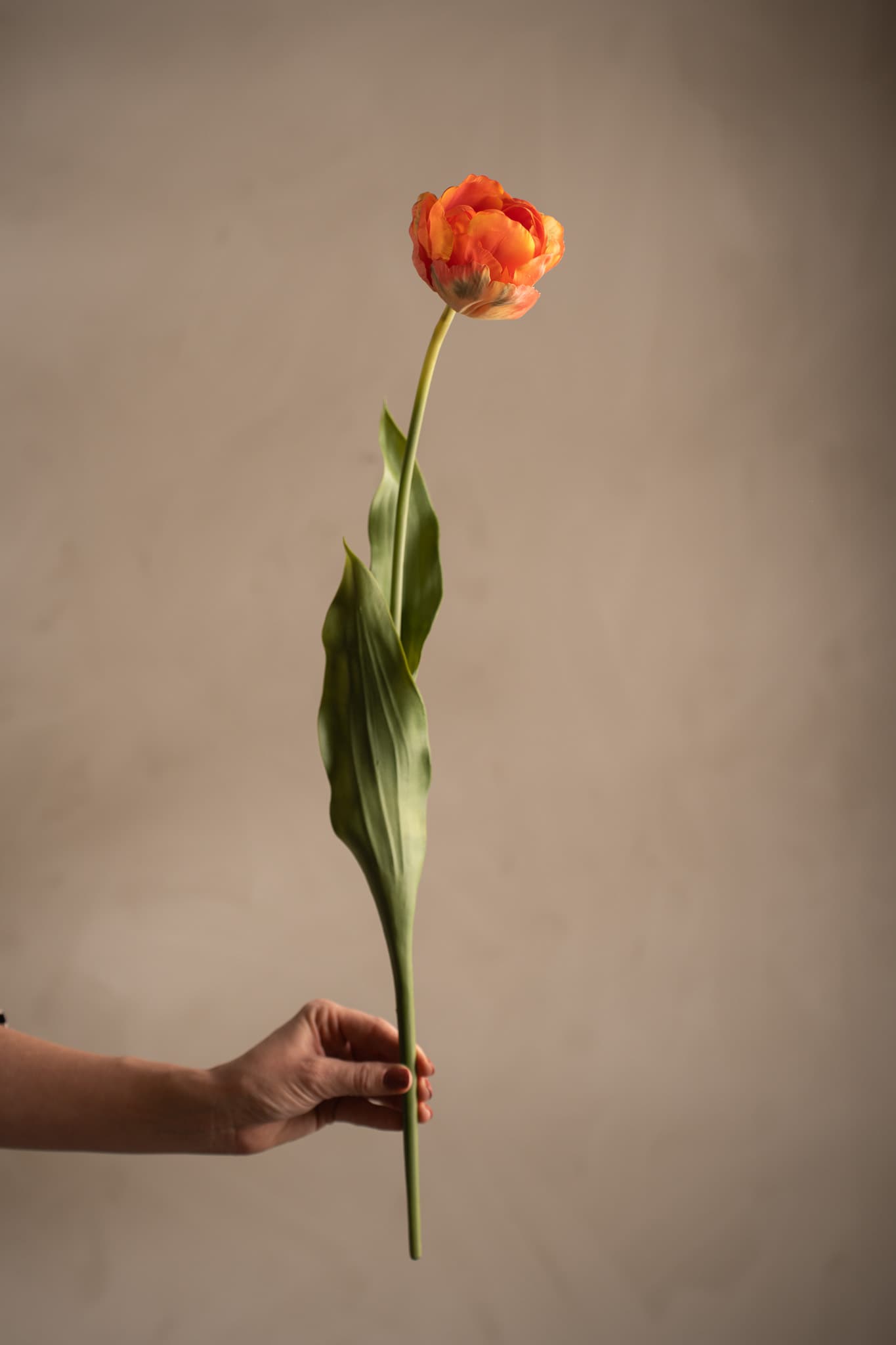 Konstgjord orange Tulpan 67cm