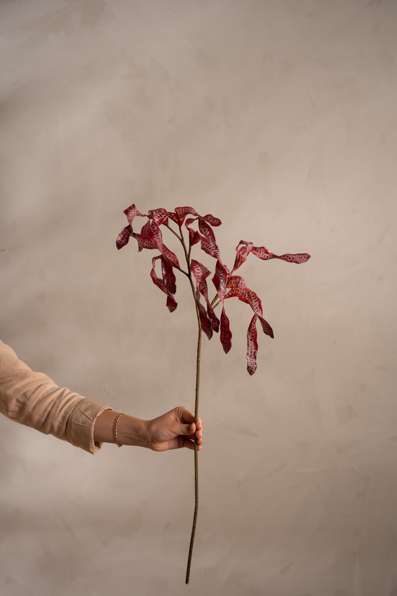 Konstgjord burgundy Kvist 75cm