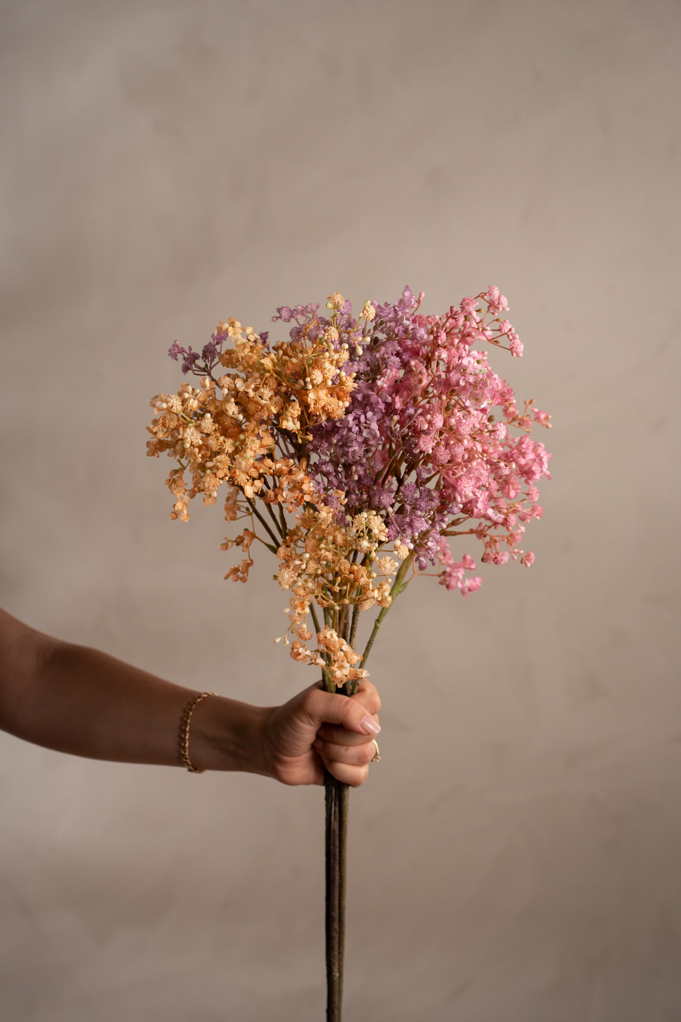 Konstgjord rosa Brudslöja 70cm