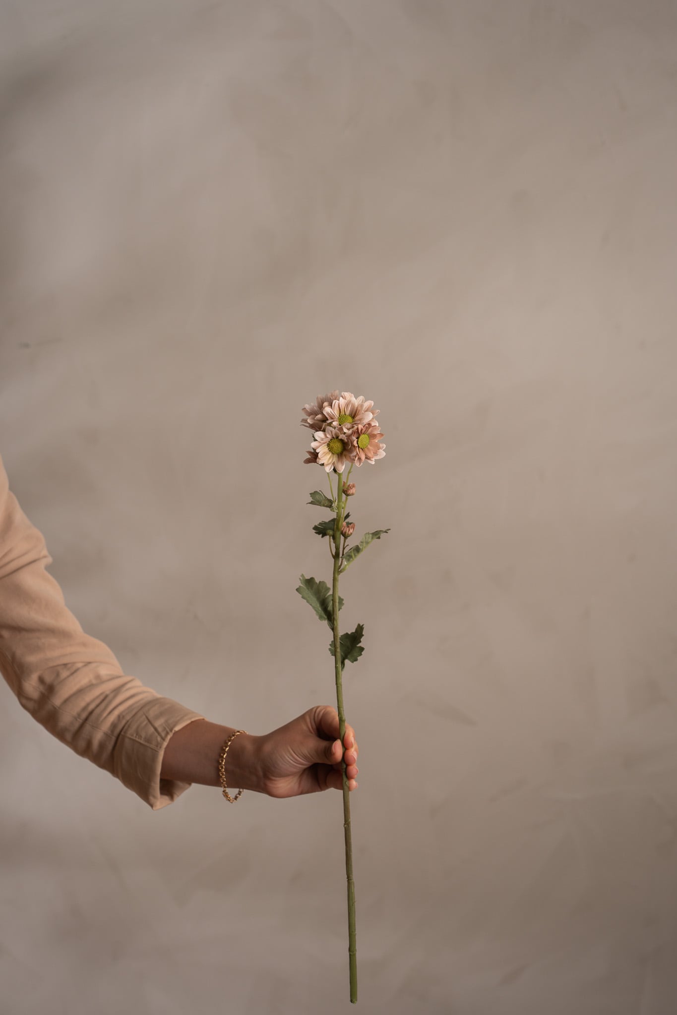 Konstgjord rosa Chrysanthemum 58cm
