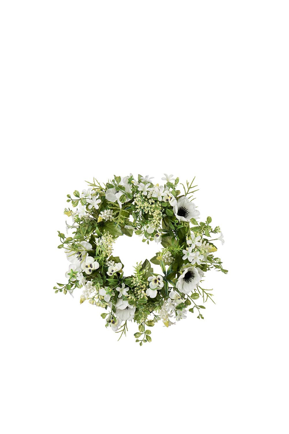 Konstgjord vit Sommarkrans 35cm