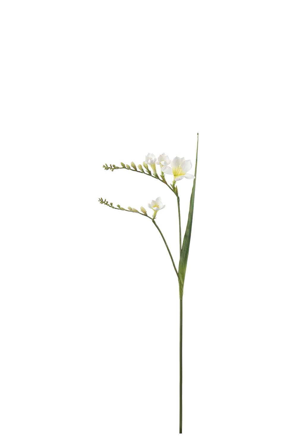 Konstgjord vit Freesia 60cm