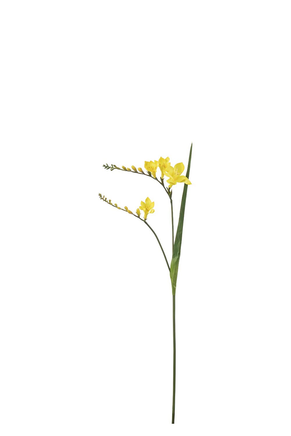 Konstgjord gul Freesia 60cm