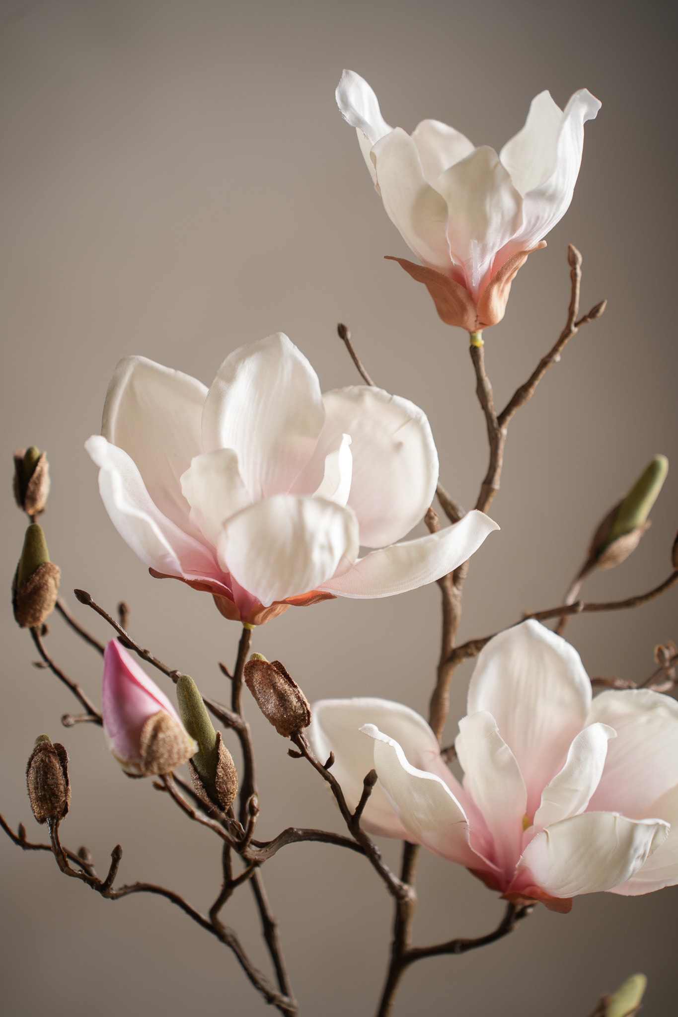 Konstgjord rosa Magnolia 88cm