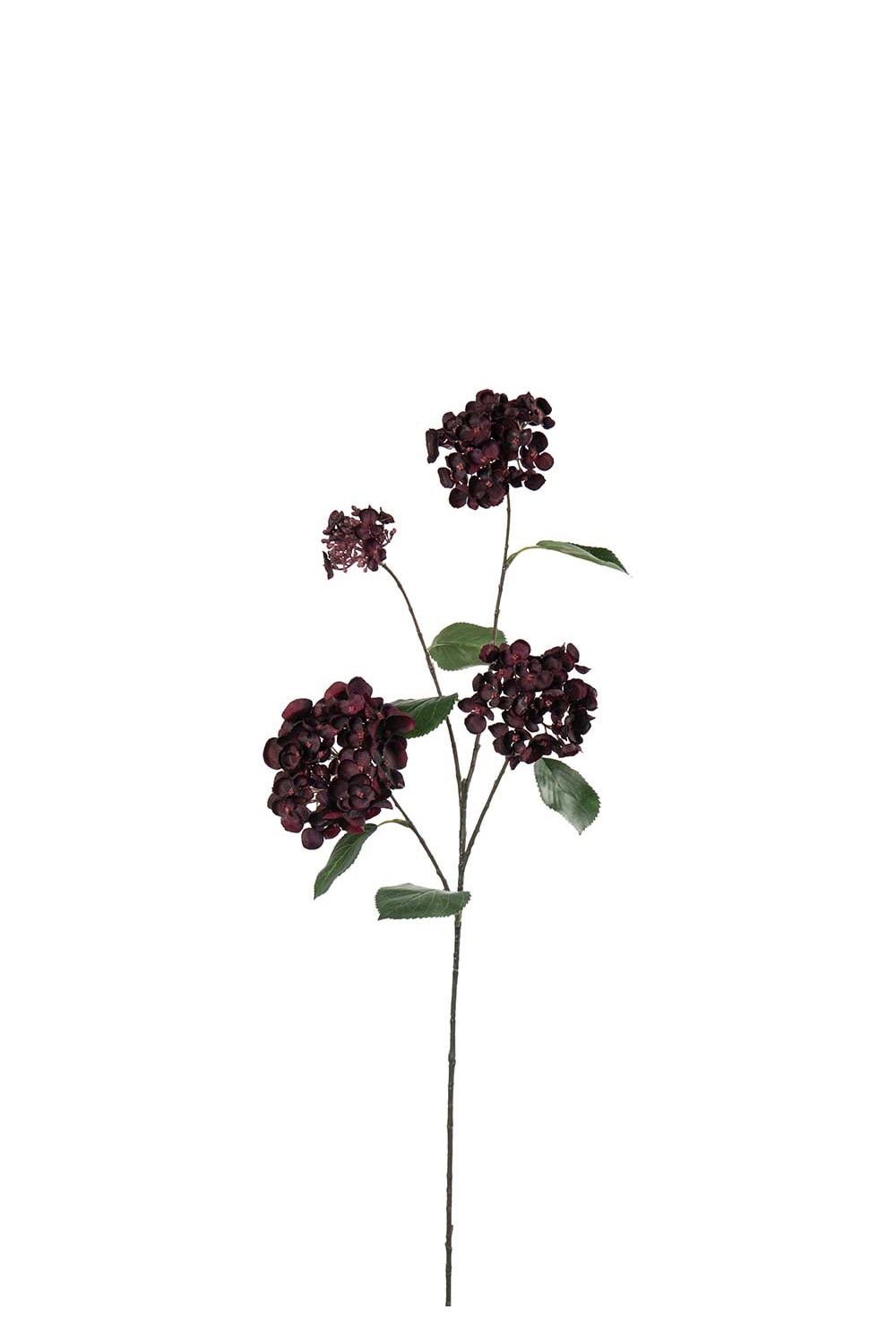 Konstgjord burgundy Hortensia 80cm
