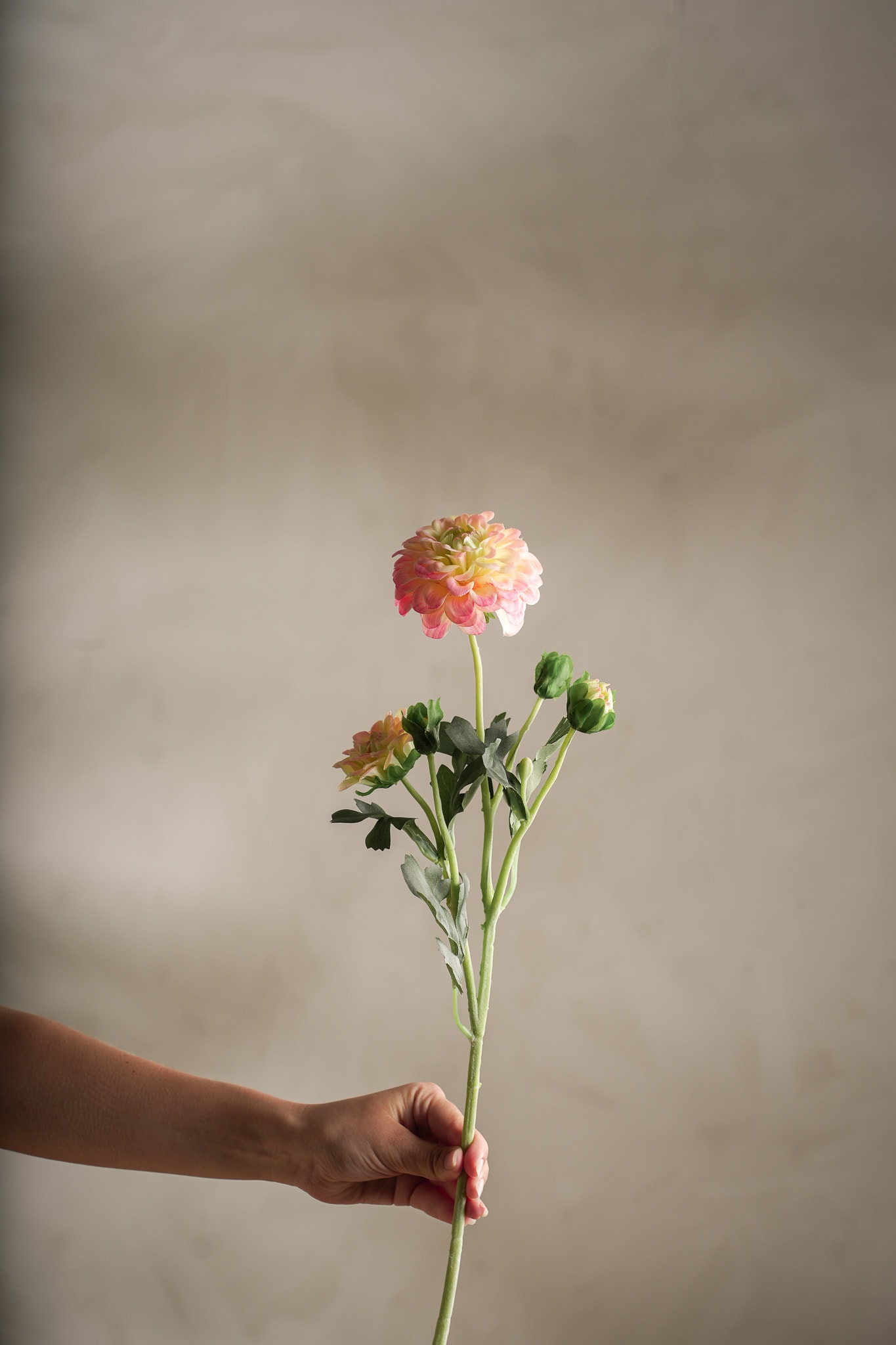 Konstgjord rosa Chrysanthemum 52cm