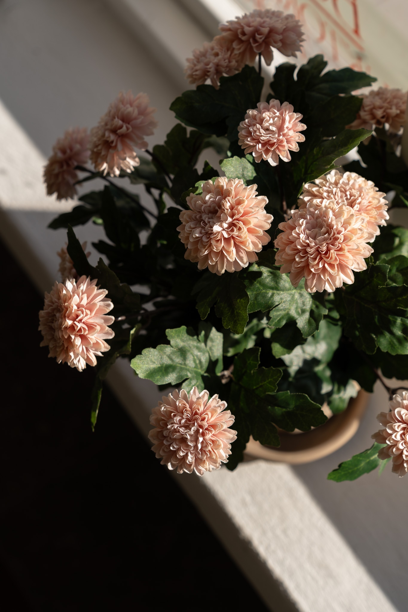 Konstgjord rosa Chrysanthemum 30cm