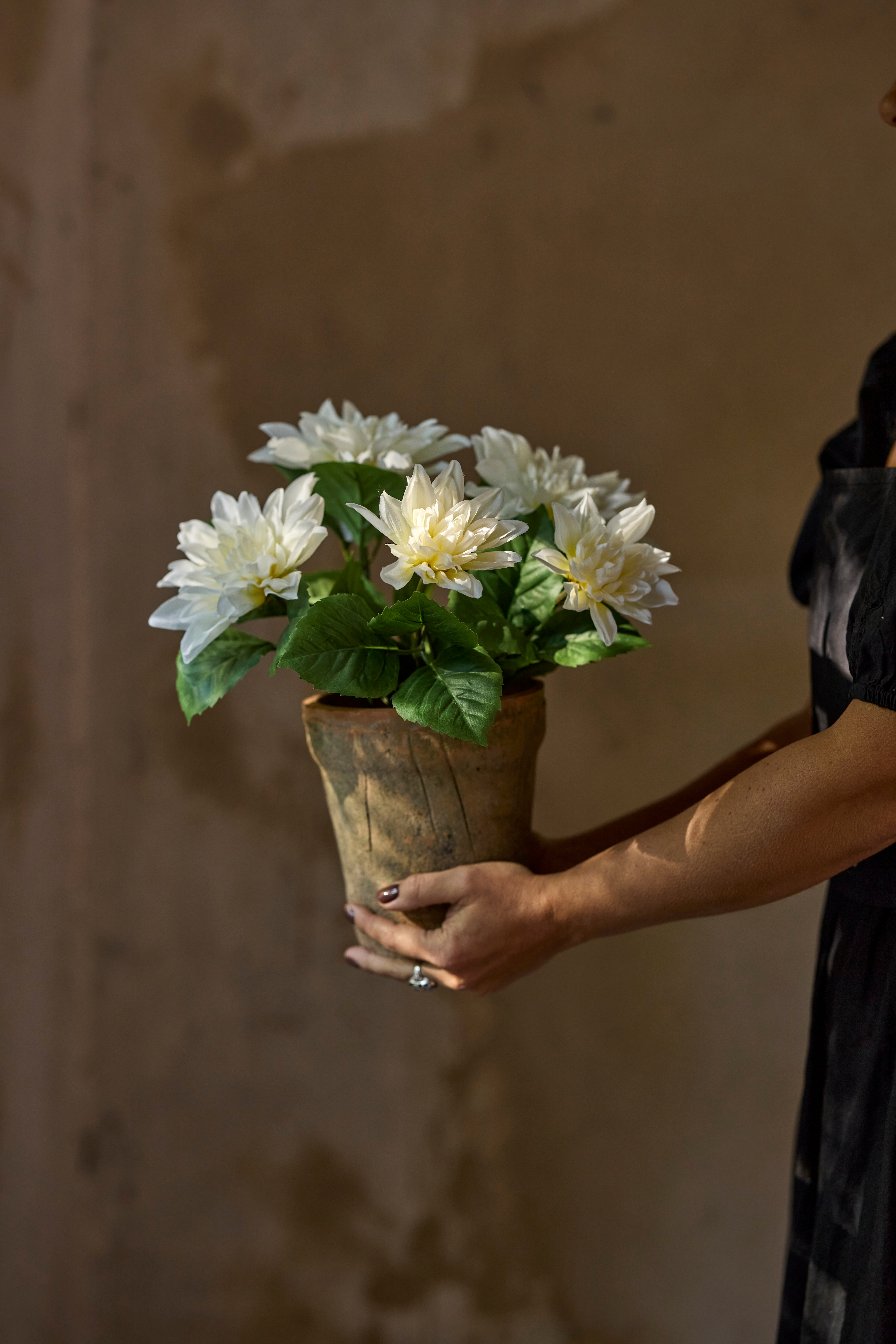 Konstgjord vit Chrysanthemum 30cm