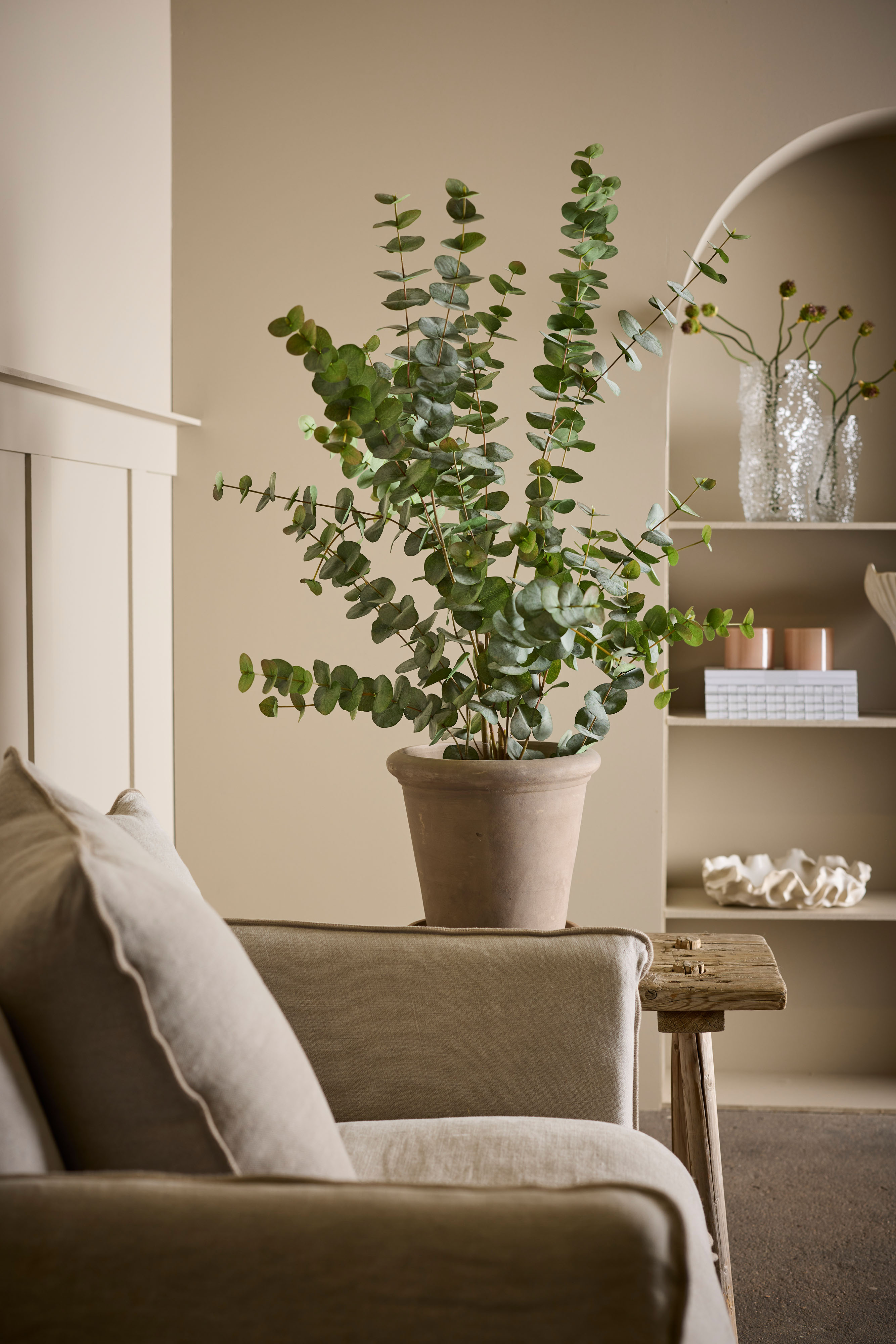 Konstgjord grön Eucalyptus 110cm