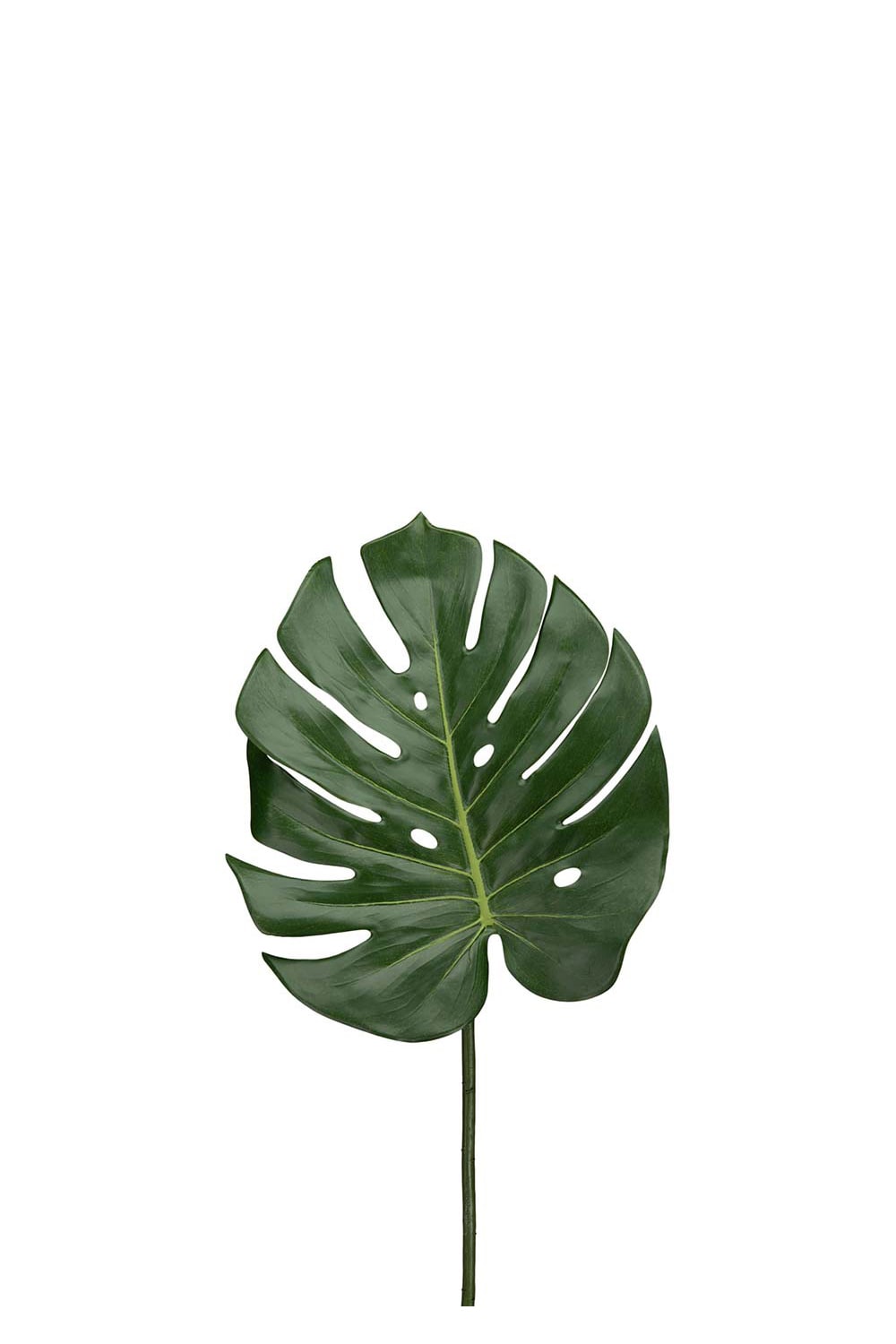 Konstgjord grön Monstera blad 60cm